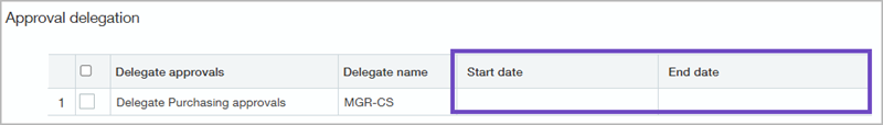 Set start and end dates for out-of-office in your preferences